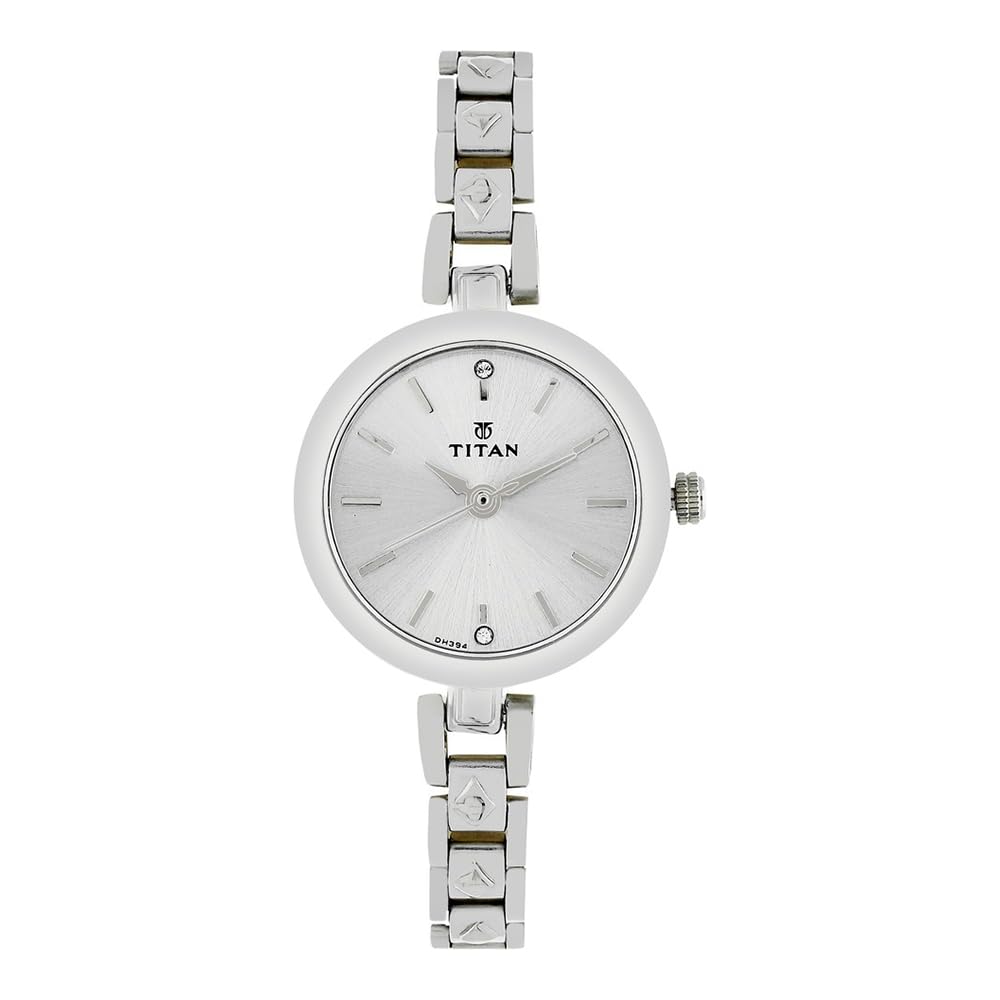 Analog Silver Dial Women's Watch ? Elegant Casual Wrist Watch with Comfortable Strap for Everyday Wear
