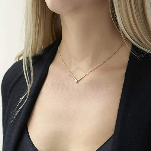 Single Diamond Pendant Necklace for Women & Girls ? Elegant Solitaire Pendant with Extendable Chain | Stylish Everyday & Party Wear - Image 3