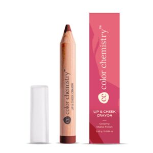 Color Chemistry Lip & Cheek Crayon ? Apricot LC04, 2.49g | 2-in-1 Multi-Use Makeup Crayon for Lips, Cheeks & Eyes