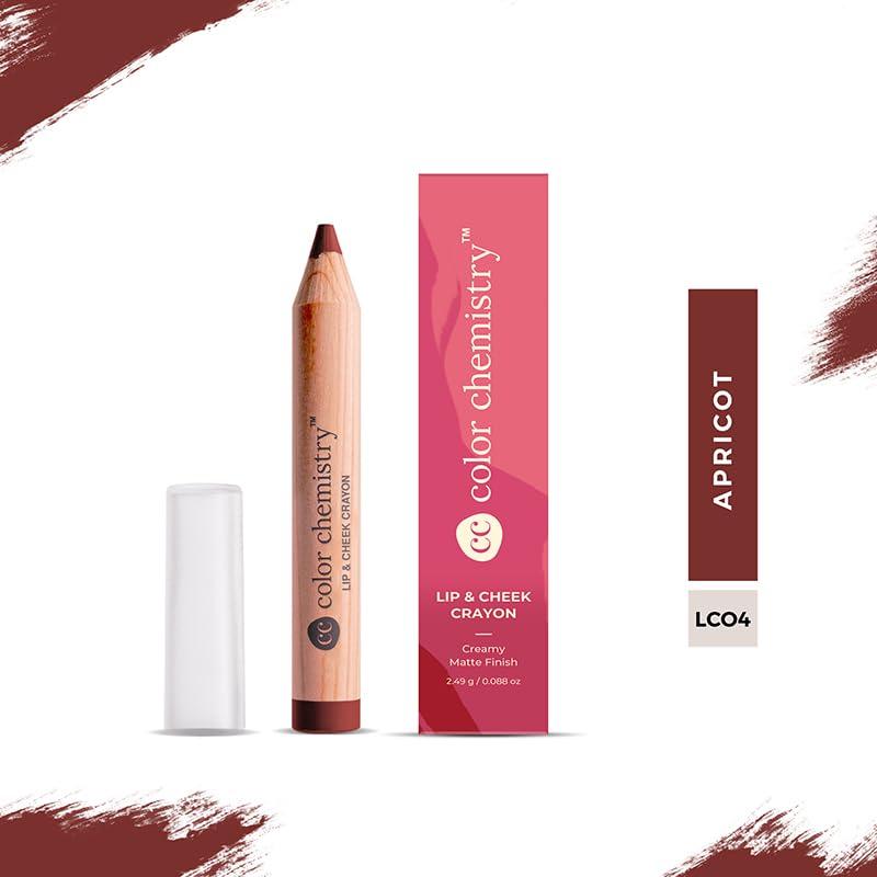 Color Chemistry Lip & Cheek Crayon ? Apricot LC04, 2.49g | 2-in-1 Multi-Use Makeup Crayon for Lips, Cheeks & Eyes - Image 3