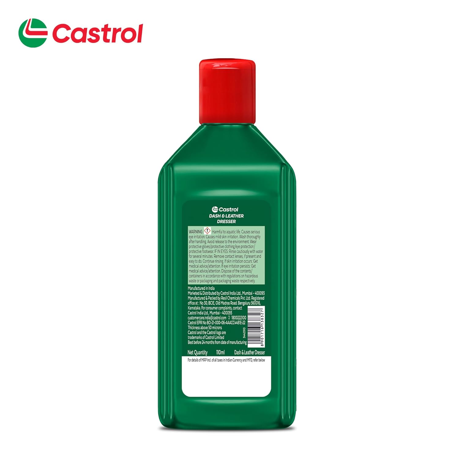 Castrol Dash & Leather Dresser (110 ml) ? Dashboard, Leather, Vinyl & Rubber Polish | UV & Heat Protection | Restores Shine | Non-Greasy Finish | Oxidation Shield - Image 3