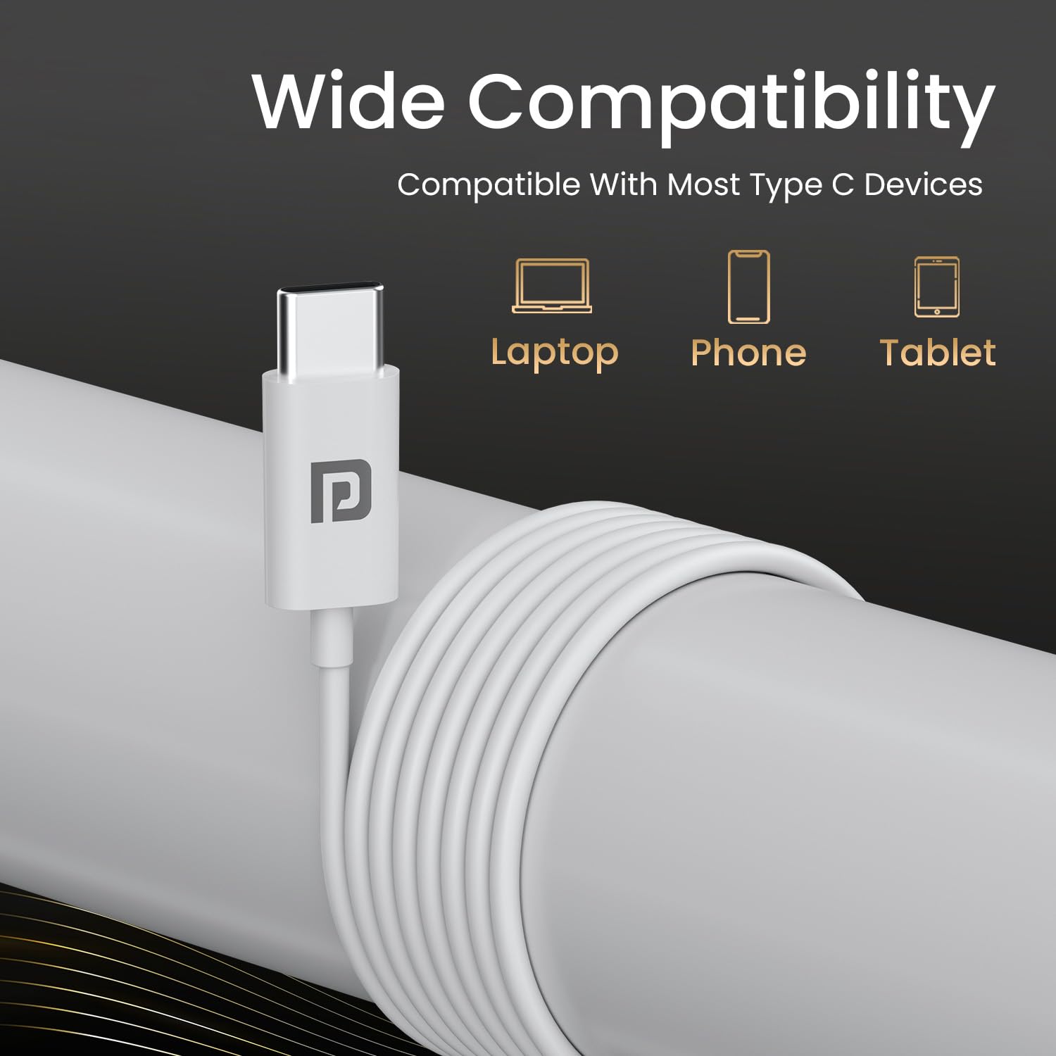 Portronics Conch Theta C Type-C Wired In-Ear Earphones with HD Mic | 14.2mm Dynamic Drivers | In-Line Controls | Tangle-Free TPE Cable | Compatible with Smartphones, Tablets & Laptops | White - Image 5