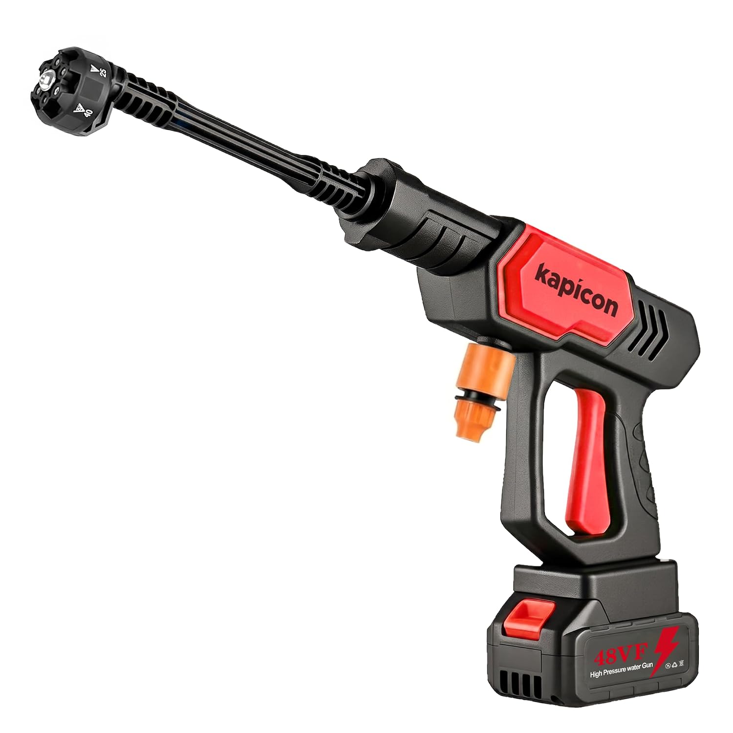 Kapicon KP-RBPW Cordless Pressure Washer 48V 12000mAh Battery | 80 Bar Portable High Pressure Car Washer with Spray Gun | Rechargeable Cleaner for Car, Bike, Home & Garden Cleaning - Image 8