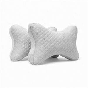Velvet Soft Car Neck Pillow Set of 2 | Memory Microfiber Travel Headrest Cushions | Ergonomic Neck Support for All Cars | Soft, Breathable & Washable