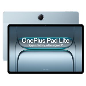 OnePlus Pad Lite WiFi Tablet | 11-inch Display, 500 Nits Brightness | 6GB RAM + 128GB Storage | 9340mAh Battery | Up to 11 Hours Video Playback | Aero Blue