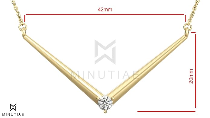 Single Diamond Pendant Necklace for Women & Girls ? Elegant Solitaire Pendant with Extendable Chain | Stylish Everyday & Party Wear - Image 5