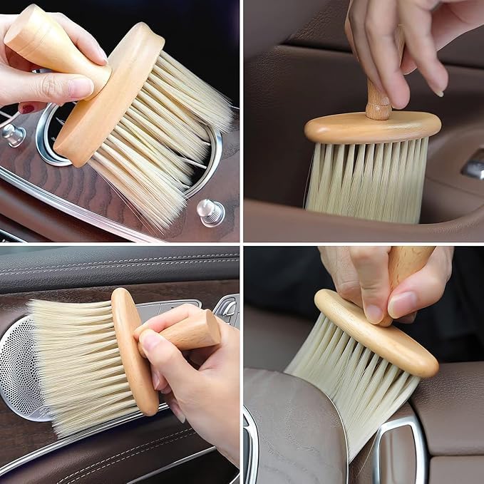 Car Interior Dust Cleaning Brush ? Soft Bristle Detailing Brush for Dashboard, AC Vents, Leather, Console, Electronics & Home Surfaces | Scratch-Free Cleaning - Image 2