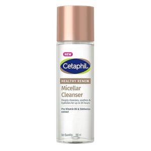 Cetaphil Healthy Renew Anti-Ageing Micellar Cleanser 160ml ? Gentle No-Rinse Facial Cleanser for Sensitive Skin, Removes Makeup & Impurities, Hydrating & Soothing Formula