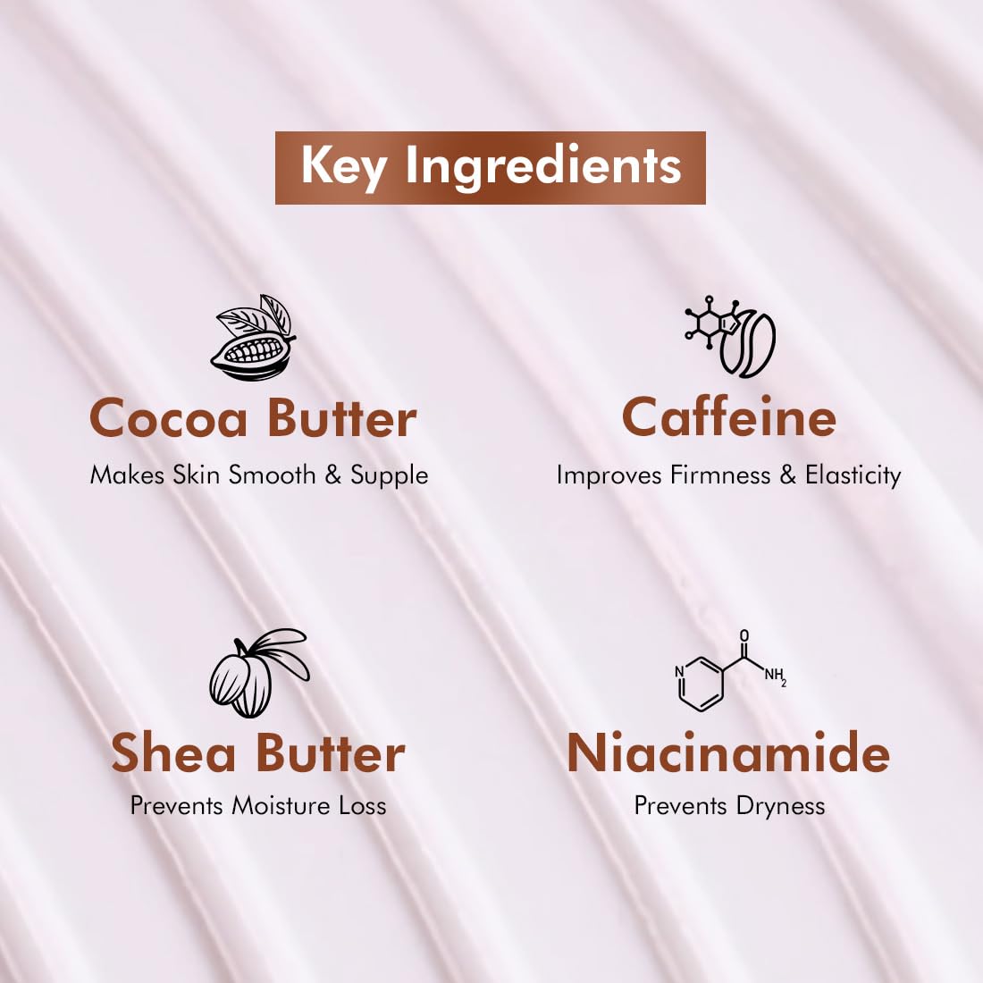 mCaffeine Summer Breeze Perfume Body Lotion 300ml ? Deep Moisturizing Body Cream with Niacinamide, Cocoa & Shea Butter, Lightweight Non-Sticky Formula, Aqua-Fresh Beachy Fragrance for Dry Skin - Image 3
