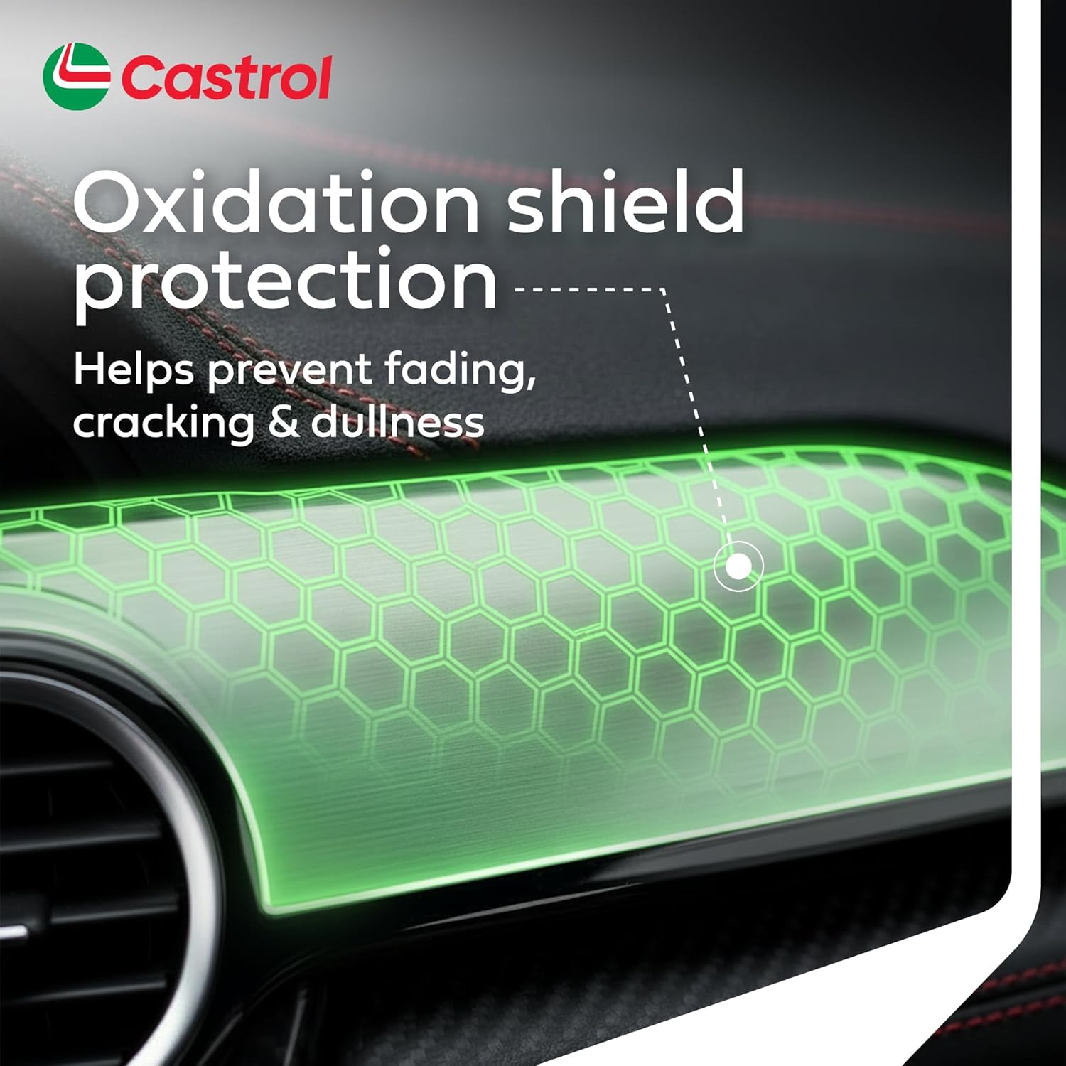 Castrol Dash & Leather Dresser (110 ml) ? Dashboard, Leather, Vinyl & Rubber Polish | UV & Heat Protection | Restores Shine | Non-Greasy Finish | Oxidation Shield - Image 5