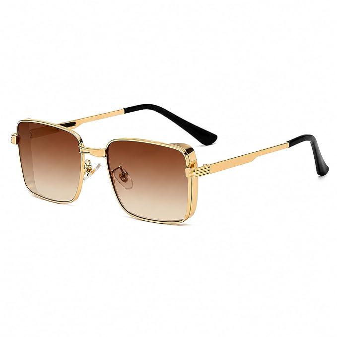 UV Protected Retro REctangular Sunglasses For Men & Women