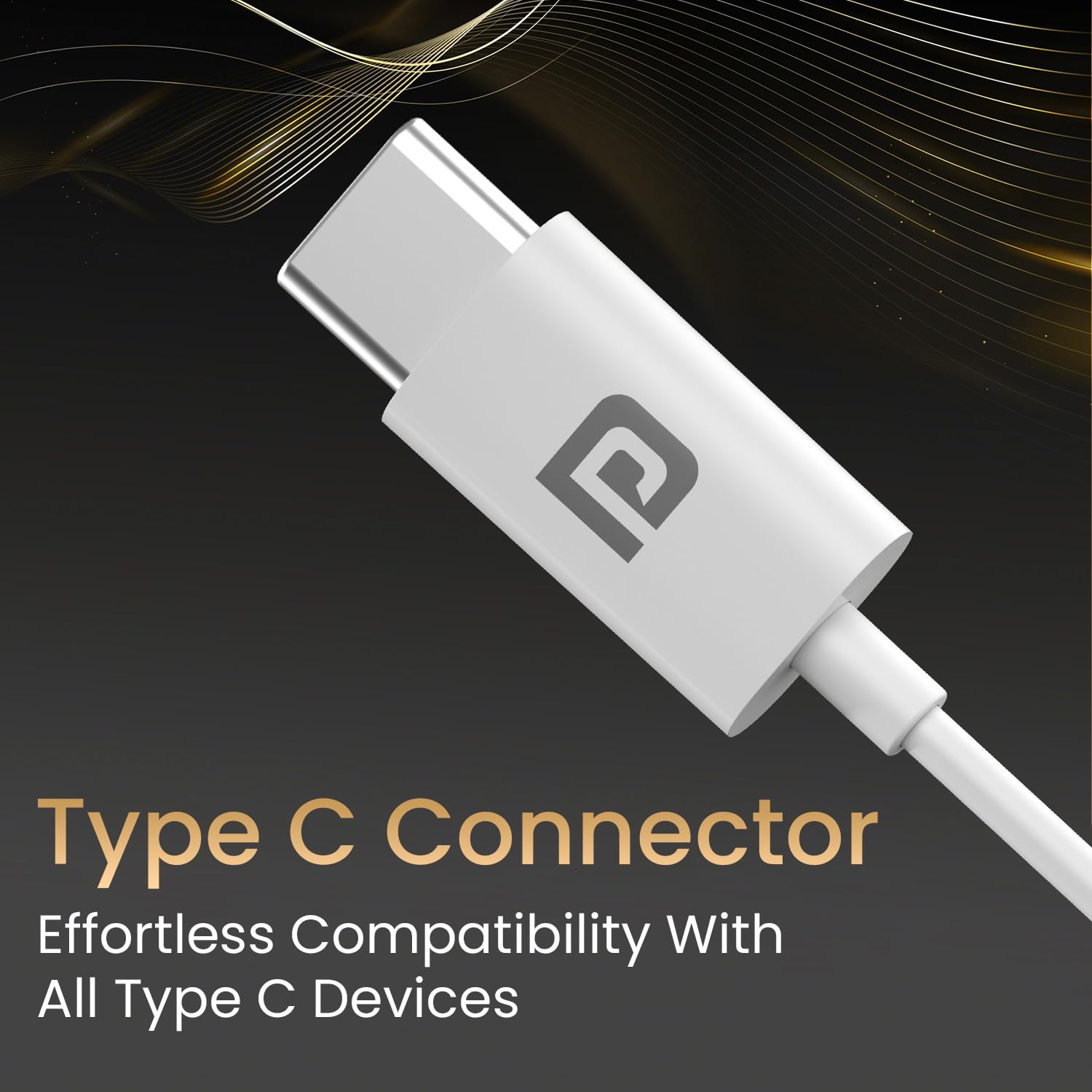 Portronics Conch Theta C Type-C Wired In-Ear Earphones with HD Mic | 14.2mm Dynamic Drivers | In-Line Controls | Tangle-Free TPE Cable | Compatible with Smartphones, Tablets & Laptops | White - Image 3