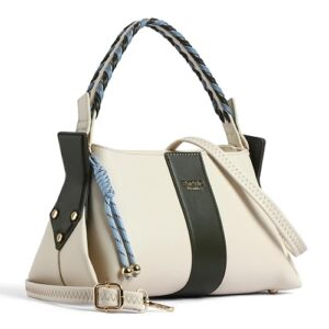 Twist Structured Handbag with Braided Handle