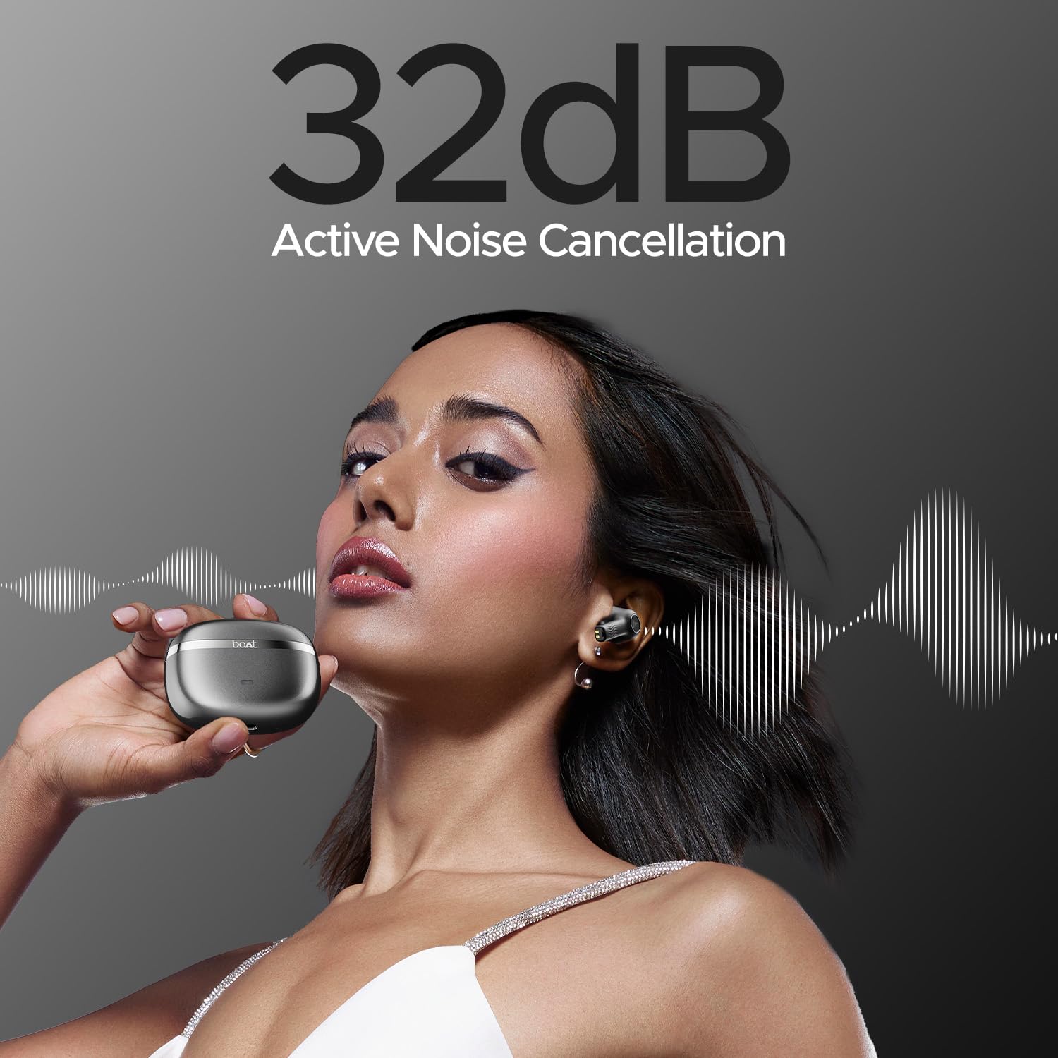 BoAt Nirvana Ion ANC Wireless Earbuds | Active Noise Cancellation up to 32dB | 120Hrs Playback | 4 Mics ENx Technology | Bluetooth 5.3 TWS Earphones with Mic - Image 4