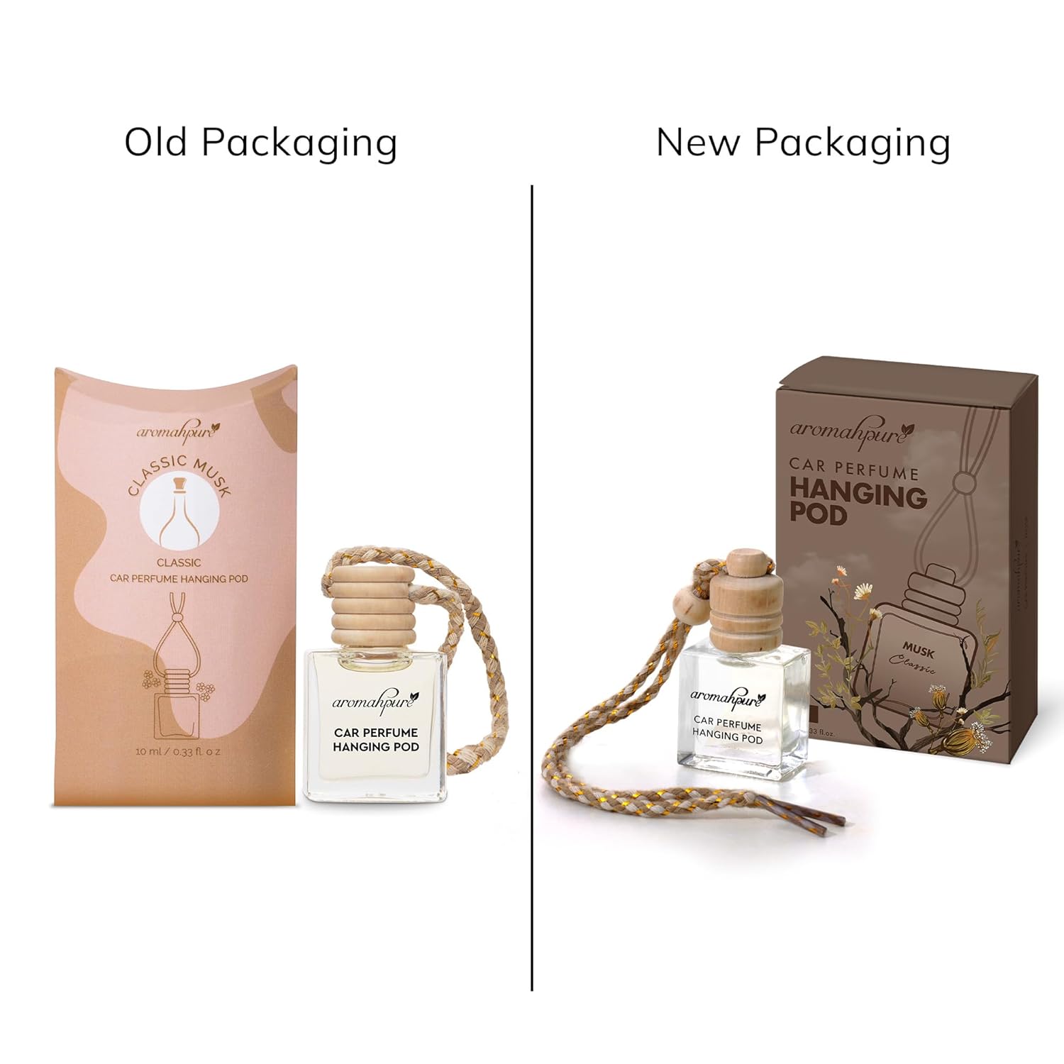 Premium Car Perfume Hanging Pod | 10ml Musk Fragrance Car Air Freshener | Natural Essential Fragrance Oils | Glass Bottle with Wooden Diffuser Lid | Long-Lasting Up to 30 Days | IFRA Certified - Image 7