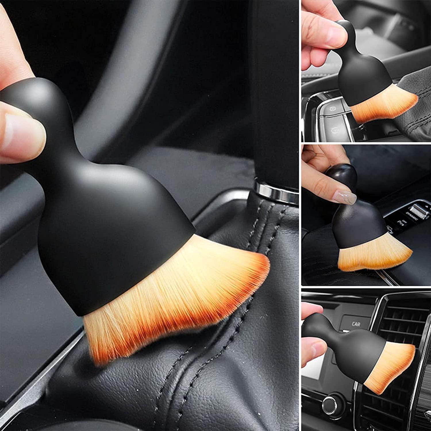 Car Interior Dust Cleaning Brush ? Soft Bristle Detailing Brush for Dashboard, AC Vents, Leather, Console, Electronics & Home Surfaces | Scratch-Free Cleaning - Image 8
