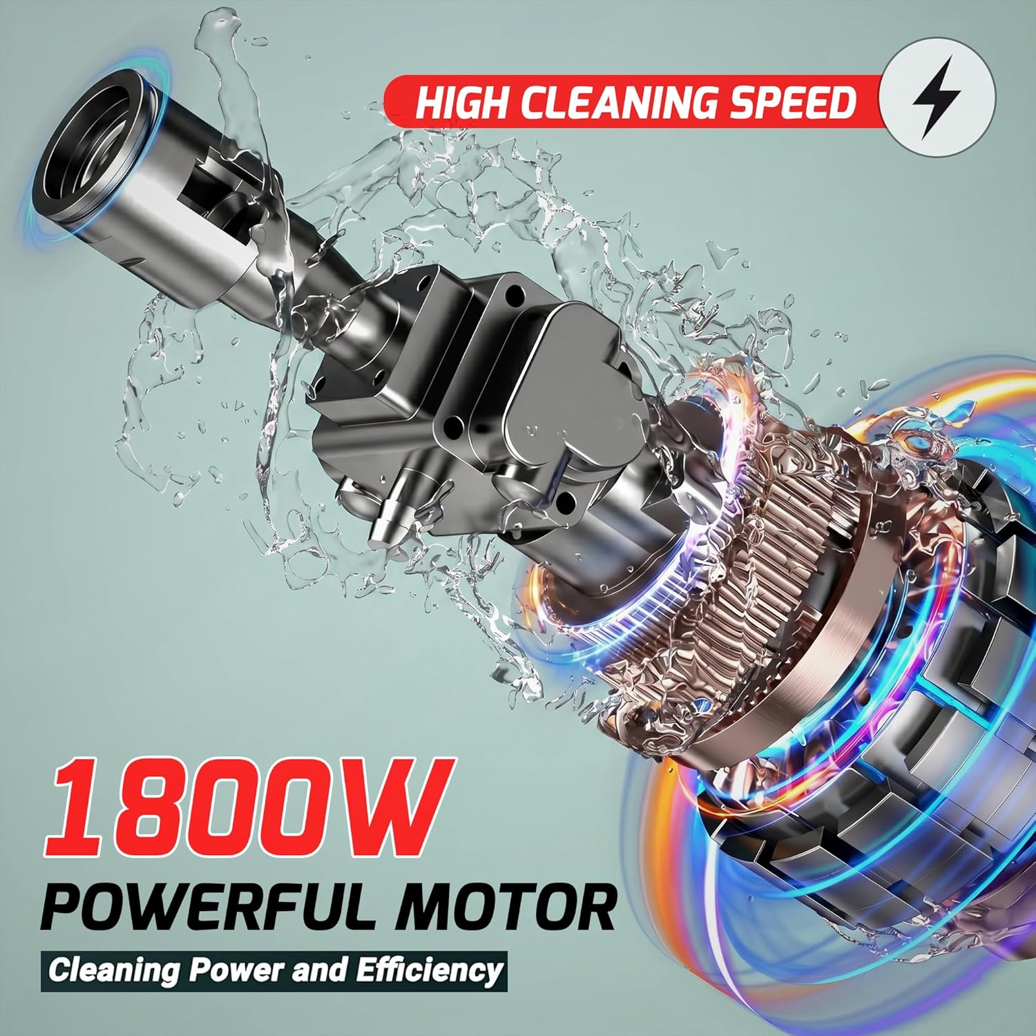 Kapicon KP-RBPW Cordless Pressure Washer 48V 12000mAh Battery | 80 Bar Portable High Pressure Car Washer with Spray Gun | Rechargeable Cleaner for Car, Bike, Home & Garden Cleaning - Image 5