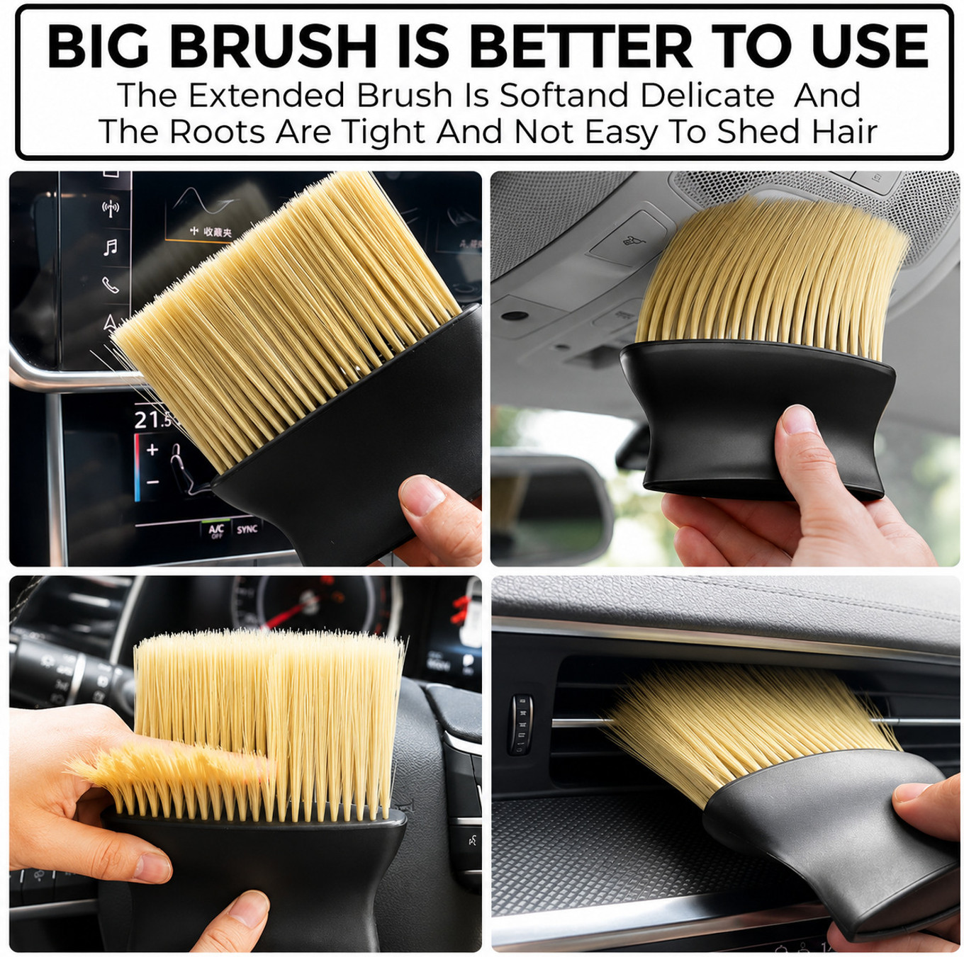 ORIDOR 1*Big Duster, 1*Small Duster, 1*Big Brush, 1*Small Brush, 1* Microfiber Towel Combo - Image 3