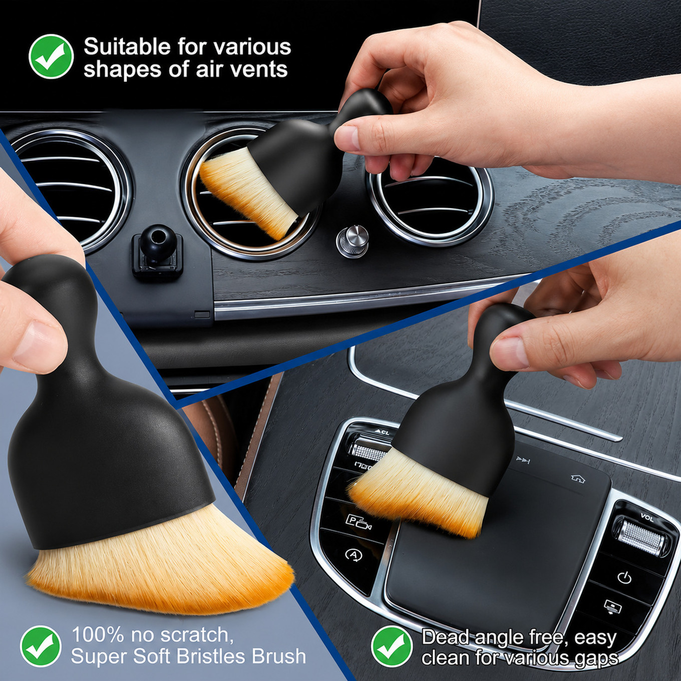ORIDOR 1*Big Duster, 1*Small Duster, 1*Big Brush, 1*Small Brush, 1* Microfiber Towel Combo - Image 4